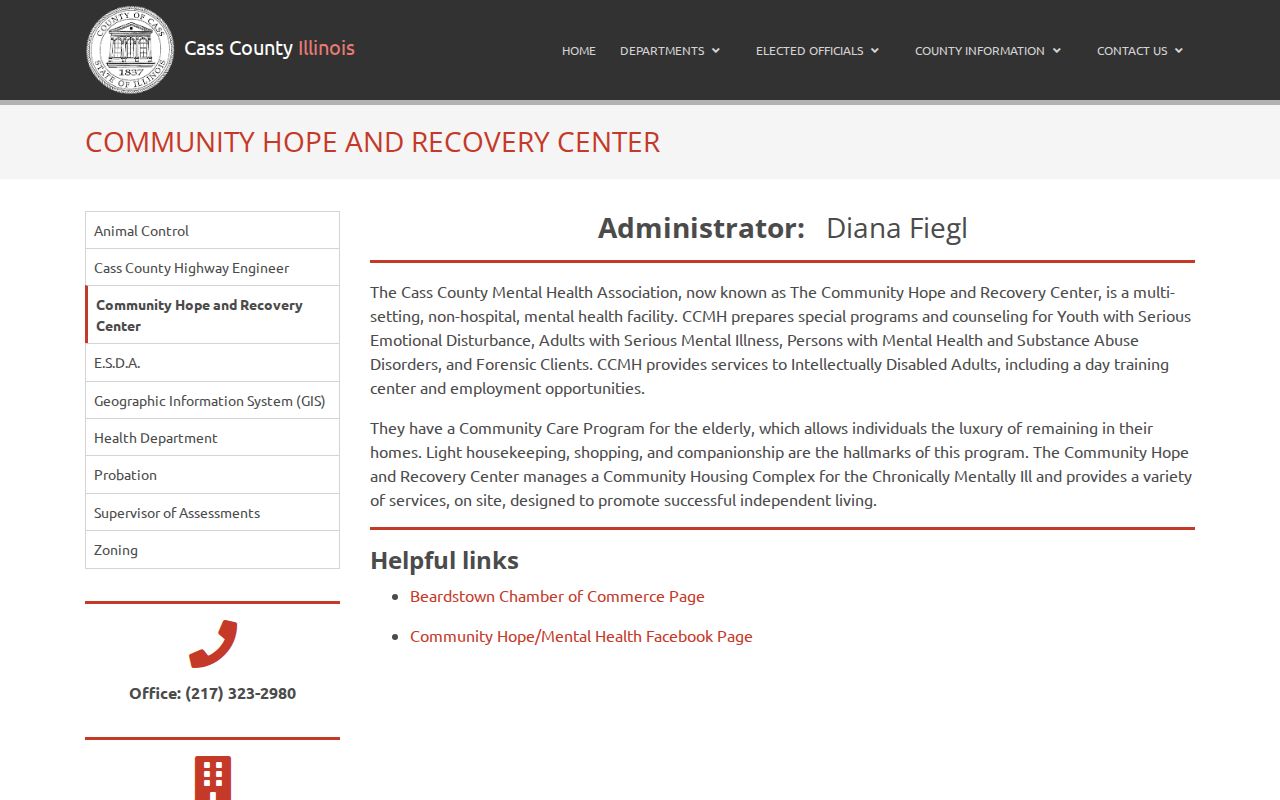 Cass County Community Hope and Recovery Center information